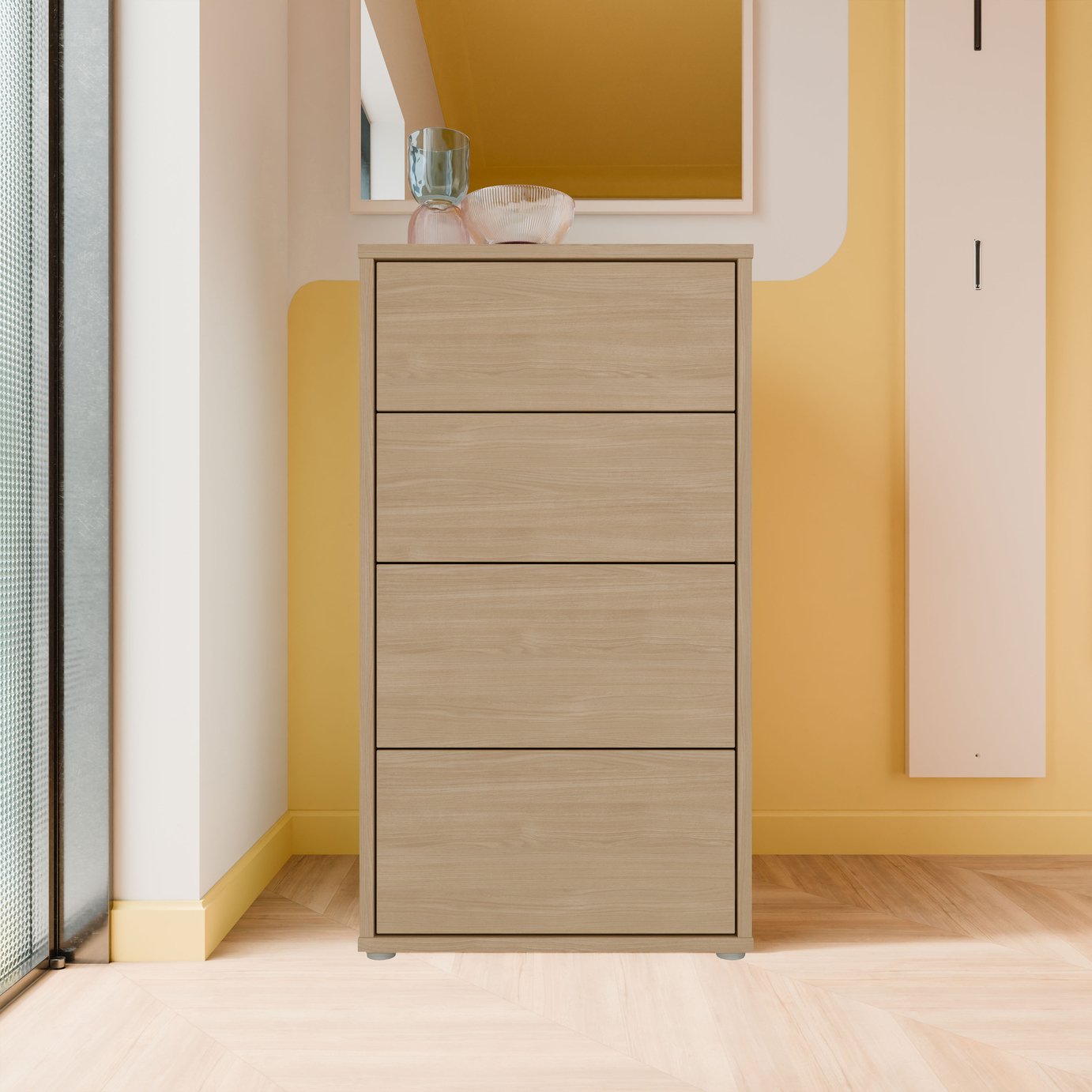 Furniture To Go Alice Springs 4 Drawers Chest - Light Wood