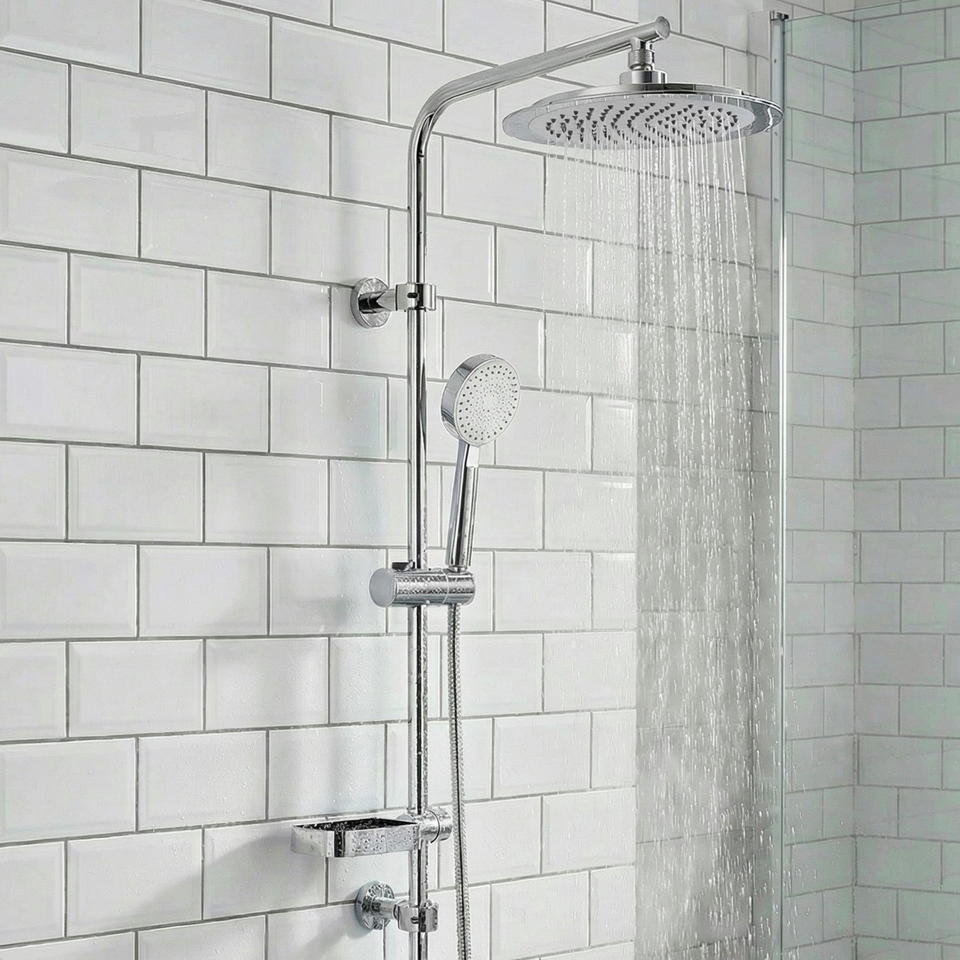 Aqualona Lagoon Spa Shower Column Set - Silver