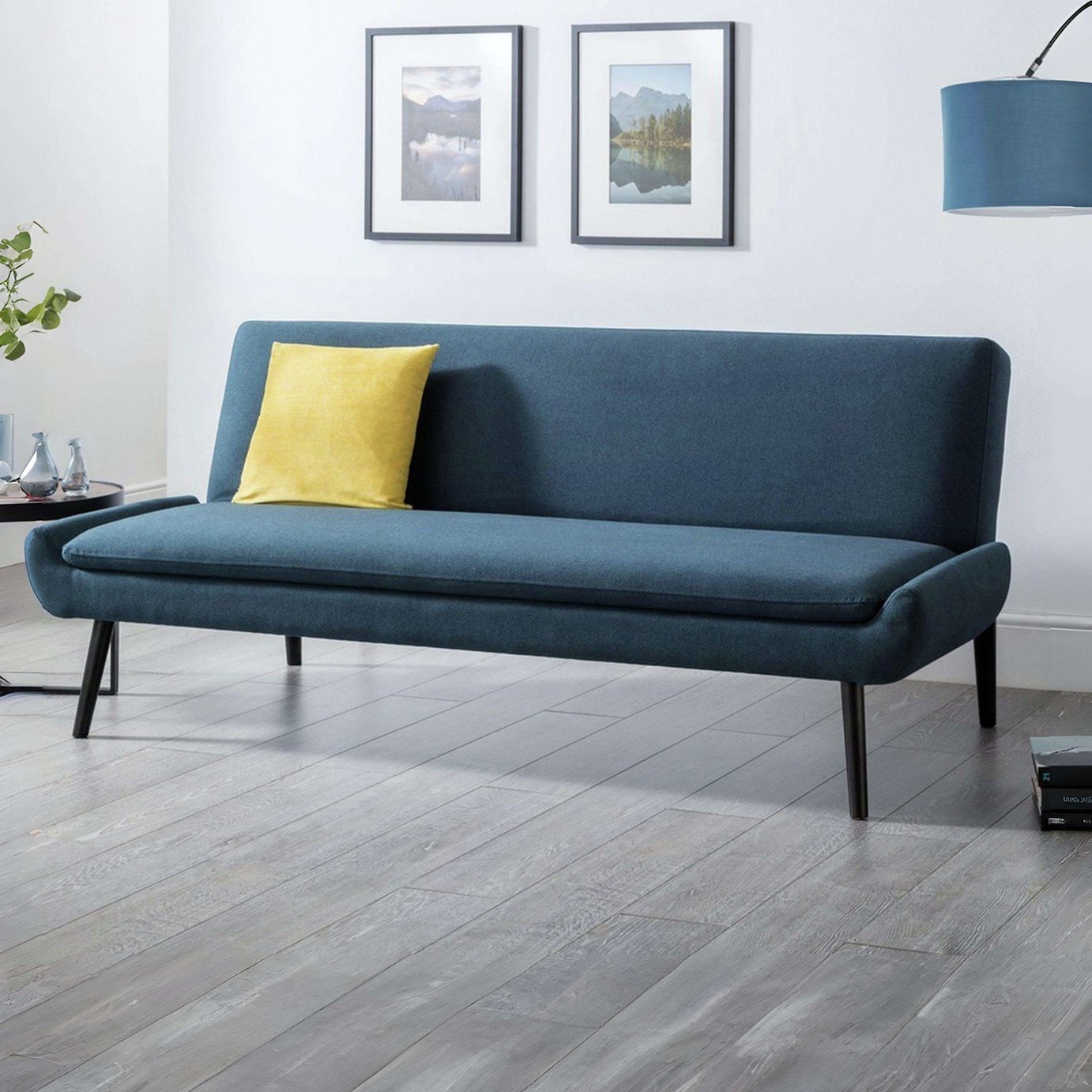 Julian Bowen Gaudi Fabric Clic Clac Sofa Bed - Blue
