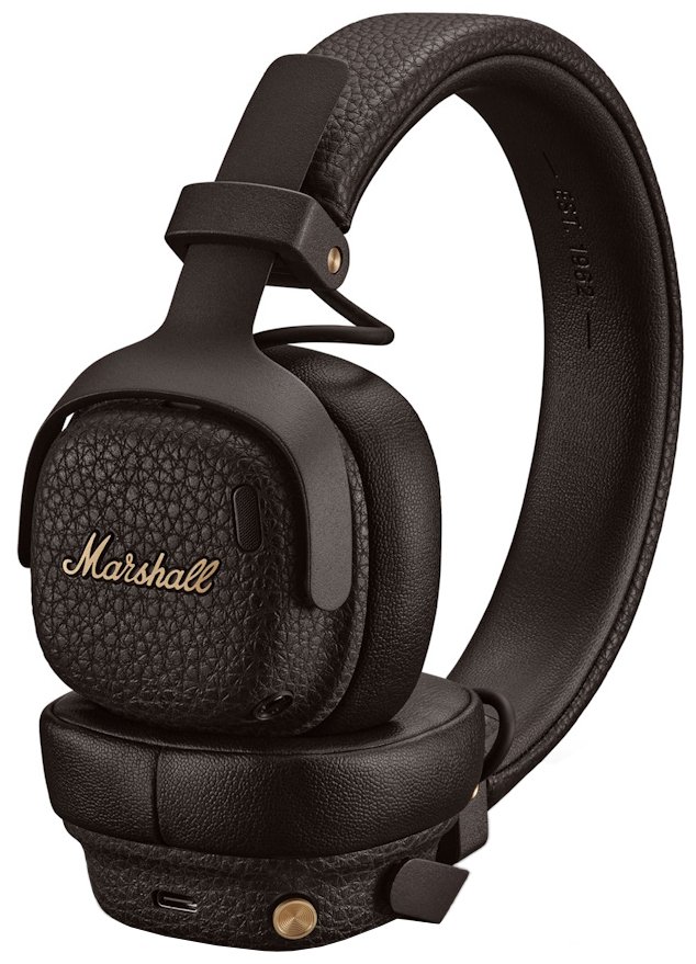 Marshall Milton A.N.C. On-Ear Wired and Wireless Headphones - Brown