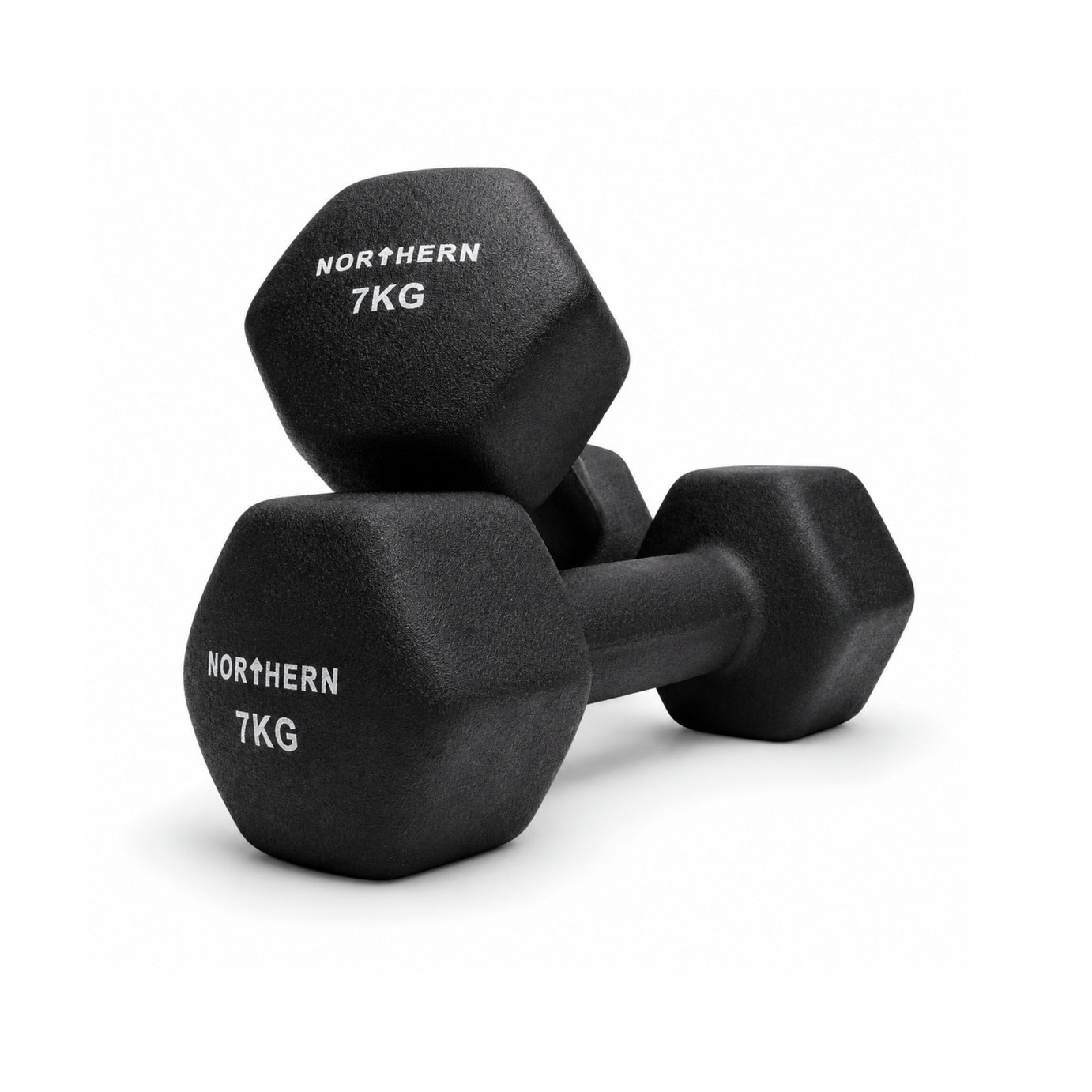 Northern Neoprene Hex Dumbbells - 2 x 7 kg