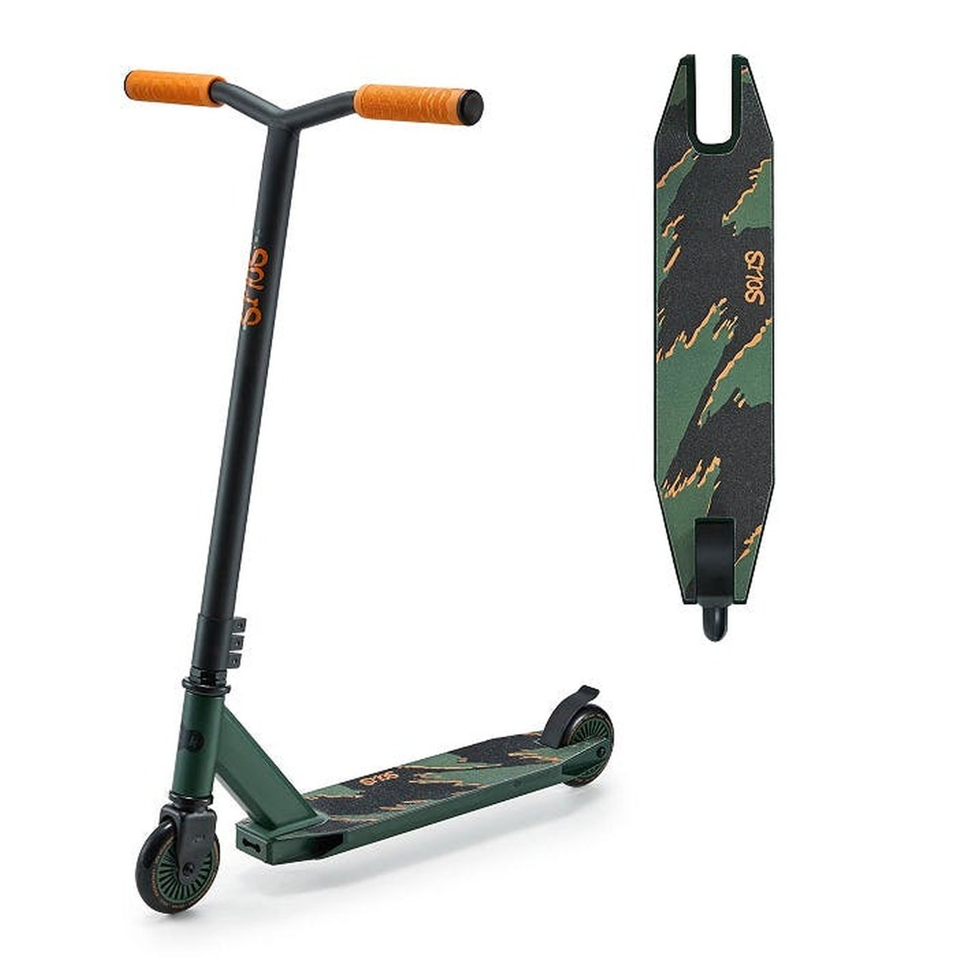 Kinderkraft Solis 2 Wheel Stunt Kids Scooter - Green