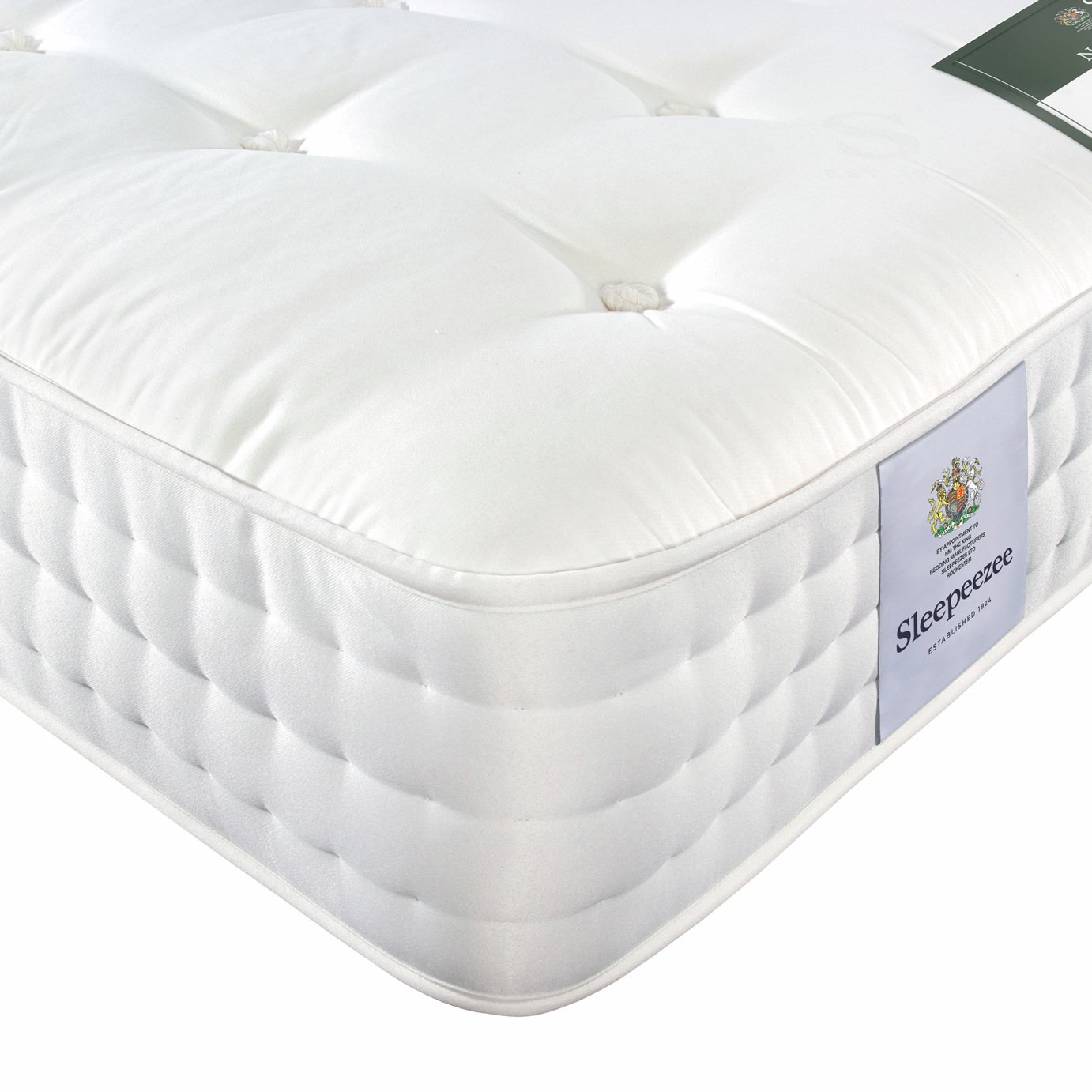 Sleepeezee Natural Wool Collection Crafted Silk Mattress - Kingsize