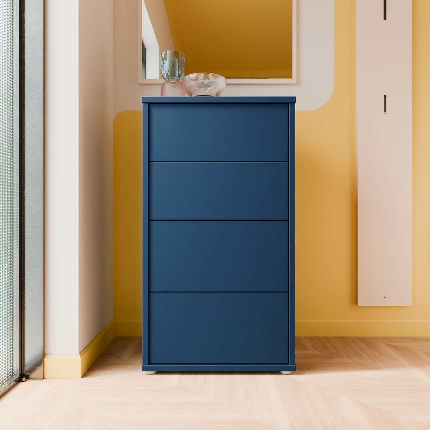 Furniture To Go Alice Springs 4 Drawers Chest - Blue