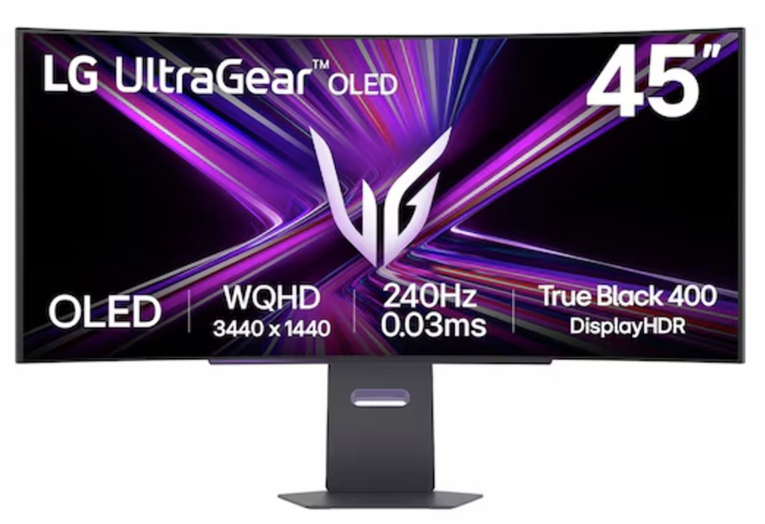 LG UltraGear 45 Inch 165Hz WFHD OLED Curved Gaming Monitor