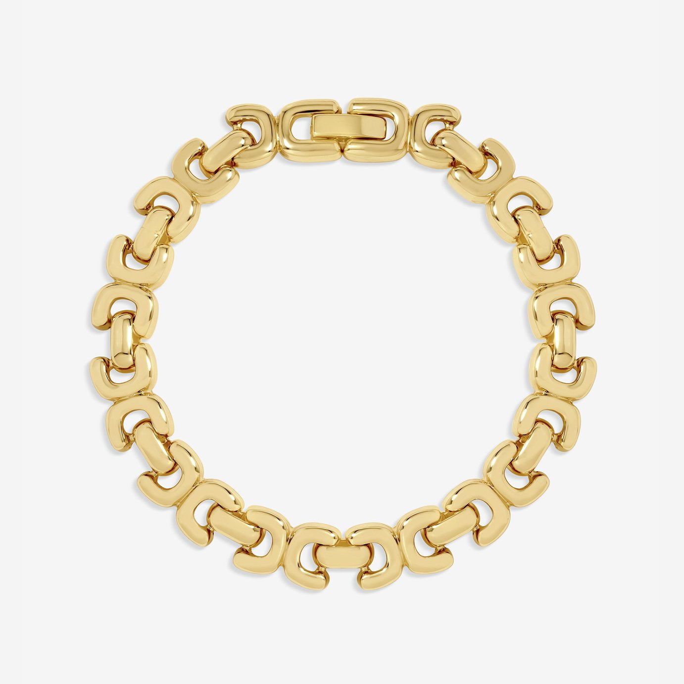 Jon Richard Gold Plated Kiss Link Bracelet
