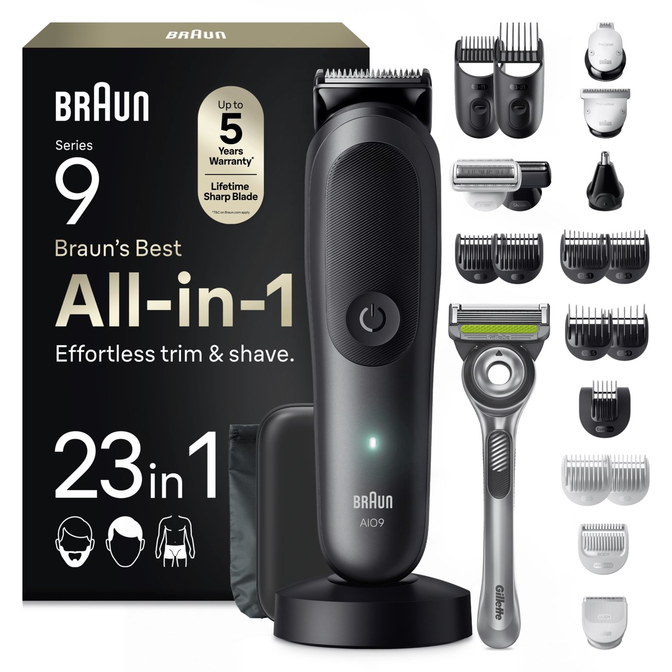 Braun AIO9560 All-in-One Grooming Kit for Men