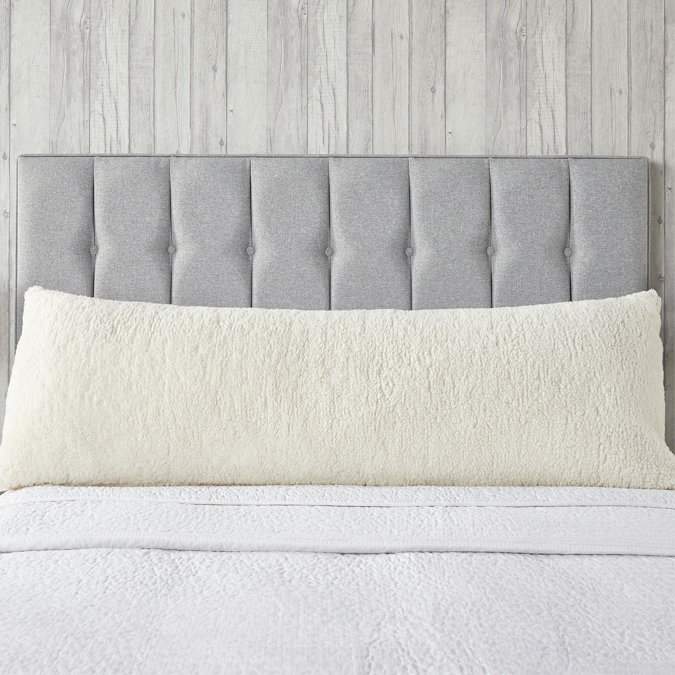Downland Medium Bolster Pillow - Cream