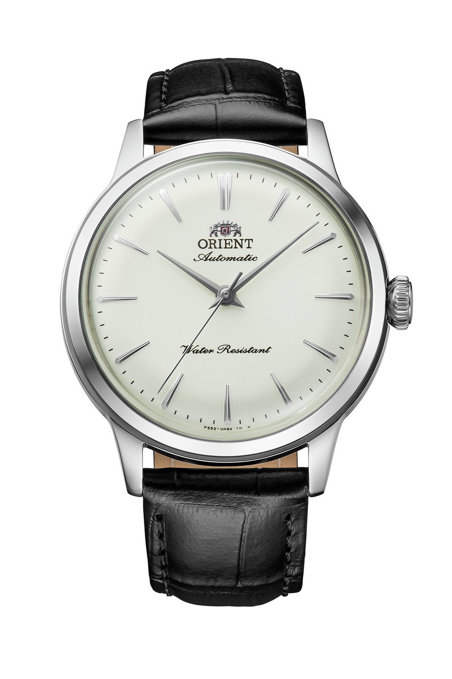 Orient Bambino Men's Black Leather Strap Watch