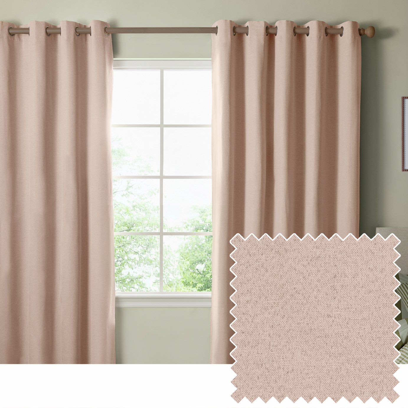 Furn Ultimate Blackout Eyelet Curtains