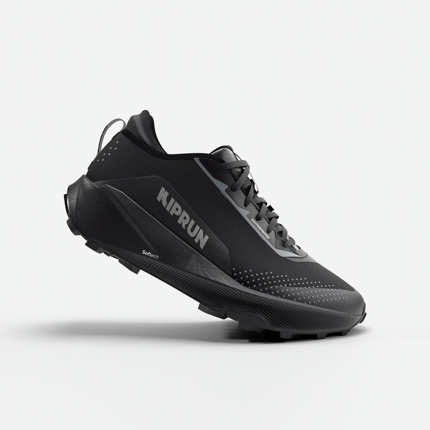 Decathlon Men's Kiprun Kipsummit Waterproof Trail Running Shoes - Black
