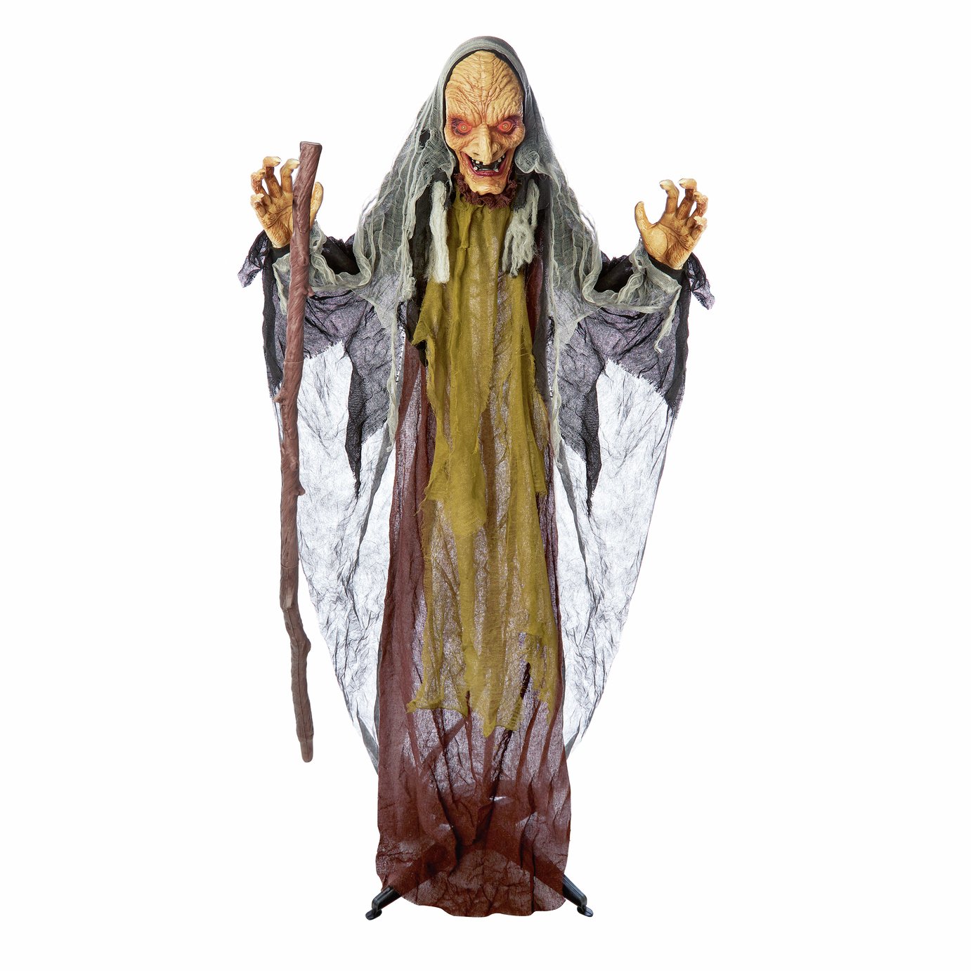 Premier Decorations Prelit Halloween Animated Witch Decoration