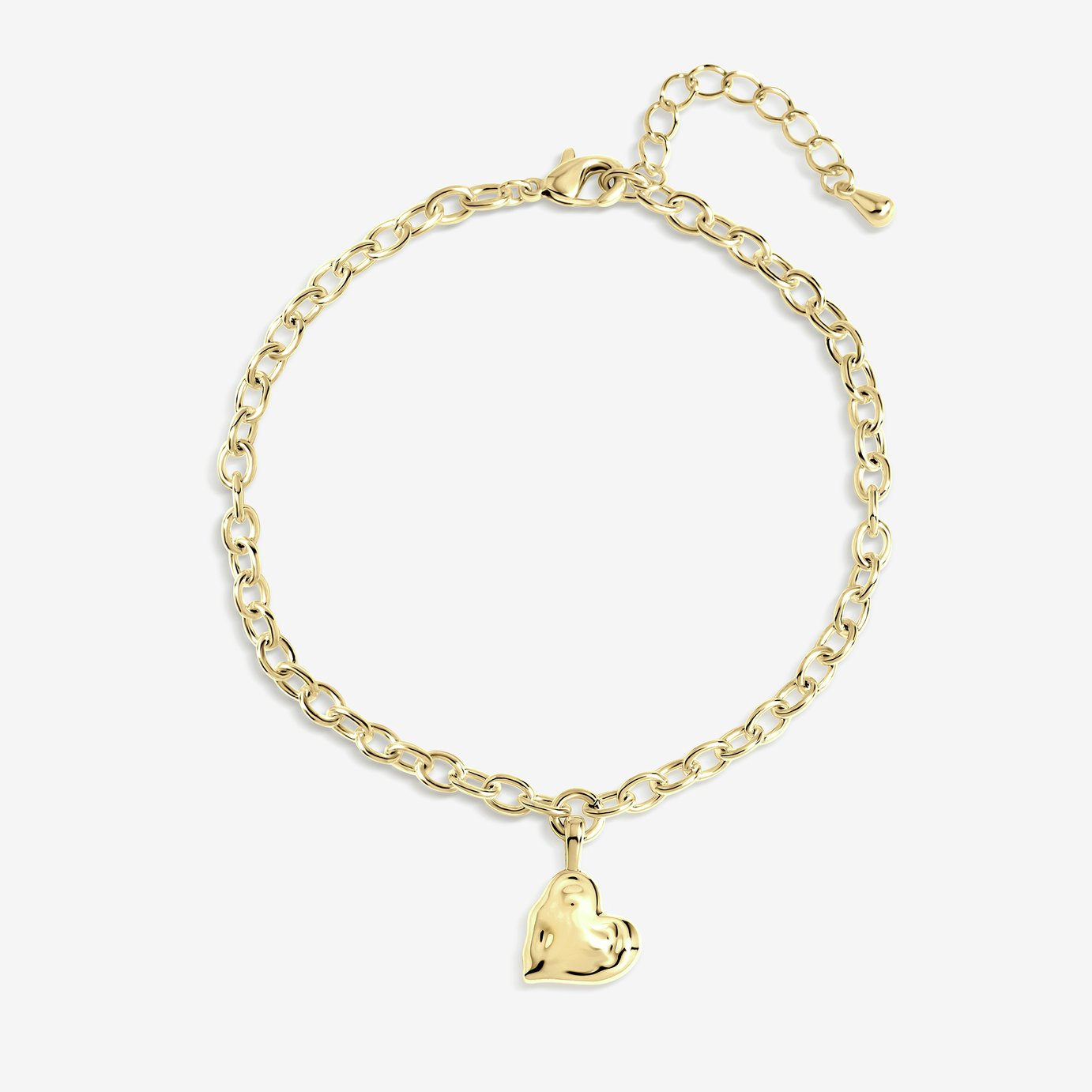 Inicio Gold Molten Heart Bracelet