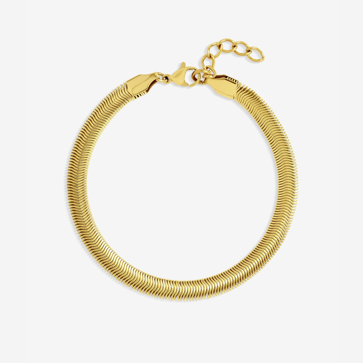 Jon Richard Gold Plated Snake Chain Stainless Steel Bracelet