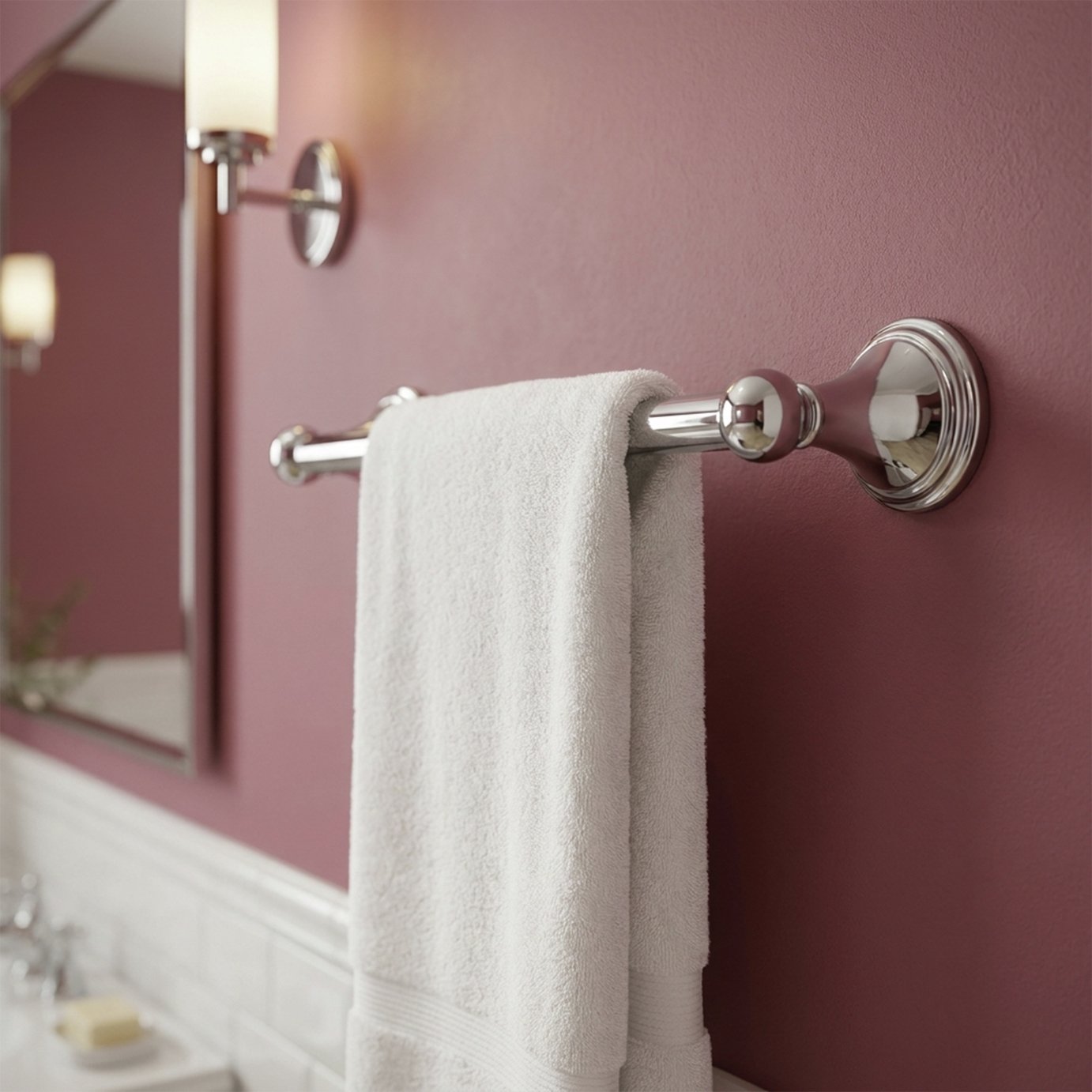 Westminster Wall Mounted Towel Rail - Chrome
