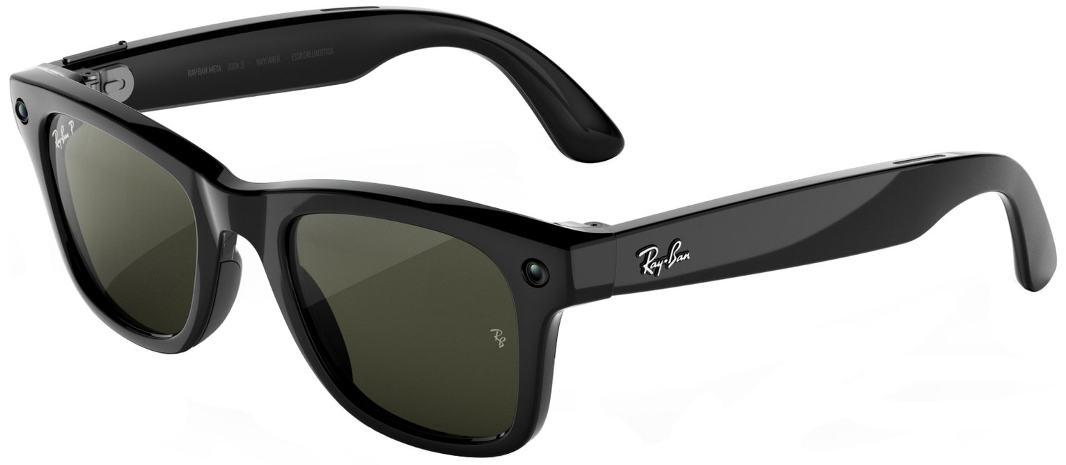 Ray-Ban Meta (Gen 3) Wayfarer Large - Black, Polarised Green