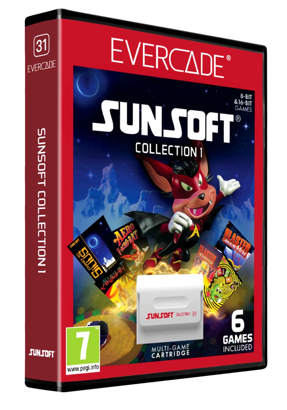 Evercade Sunsoft Collection 1 Multi-Game Cartridge