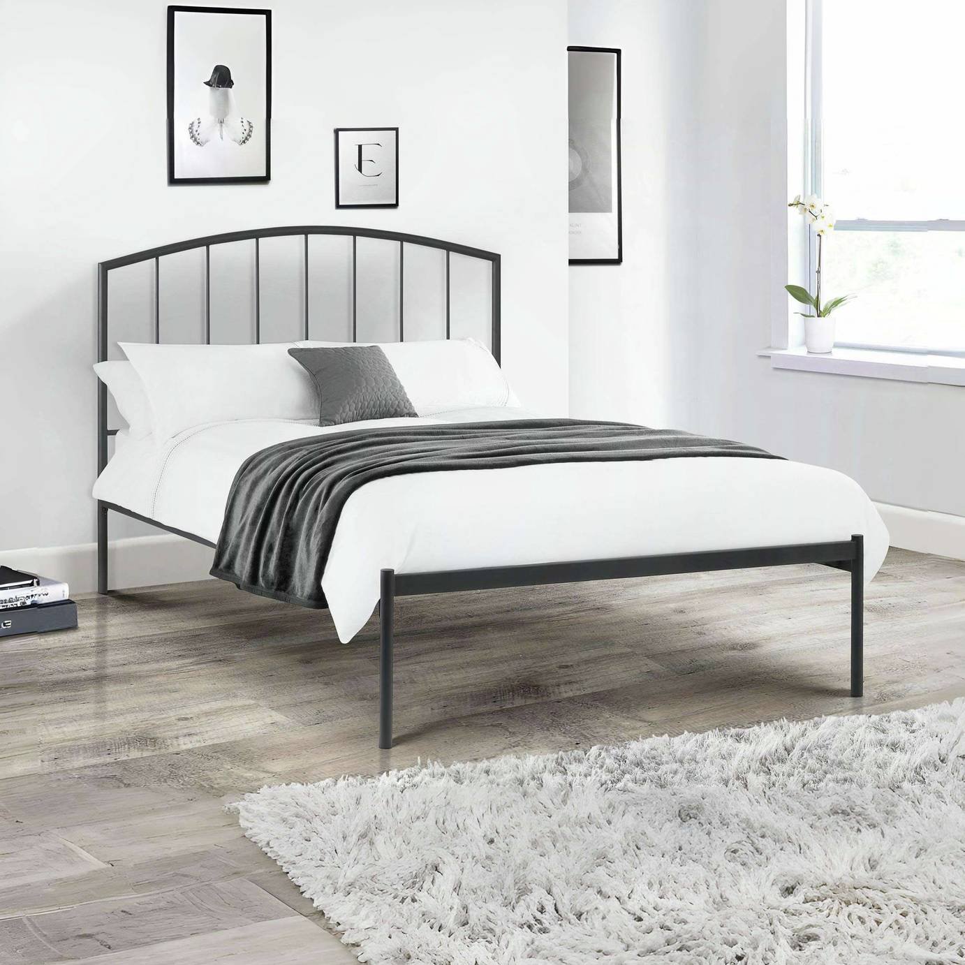 Julian Bowen Onyx Double Bedframe - Black