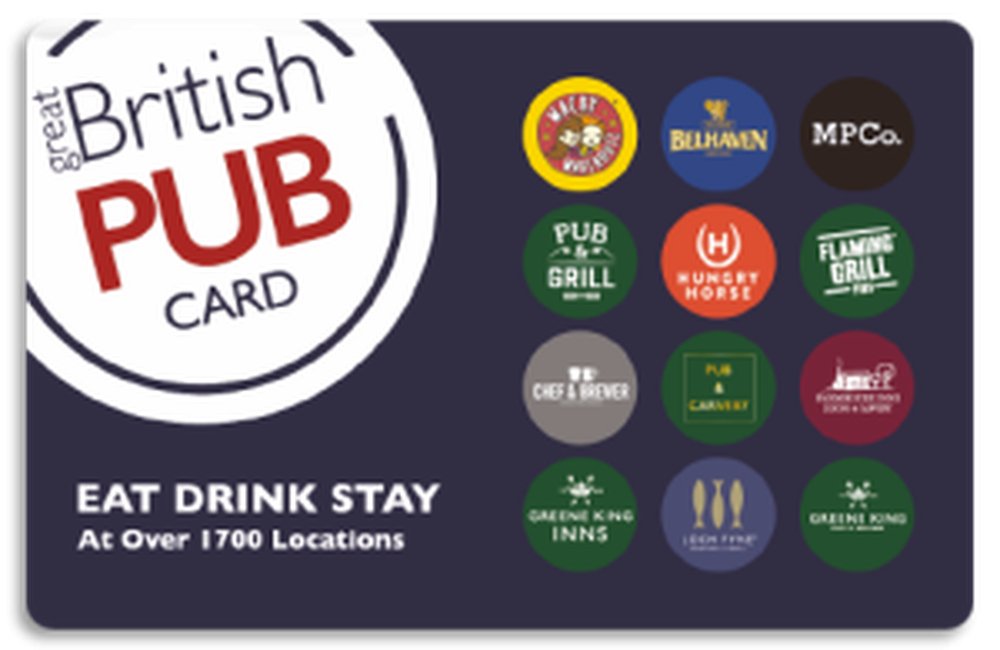 Great British Pub Gift Card