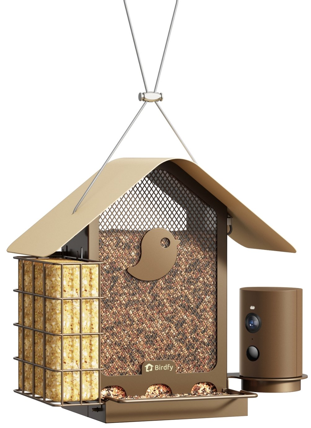 Birdfy Feeder Metal V Lite Smart Bird Feeder with Camera & Solar Panel