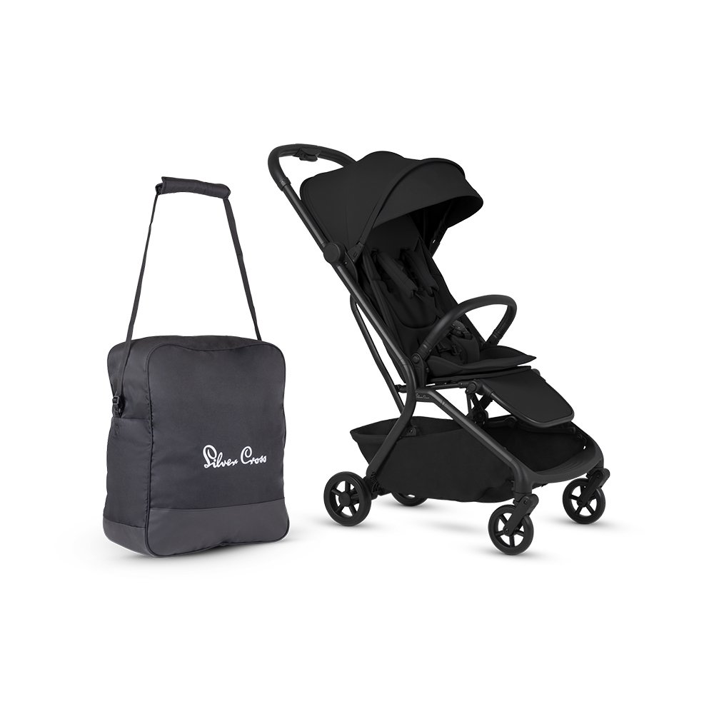 Silver Cross Nia Stroller and Travel Bag - Black