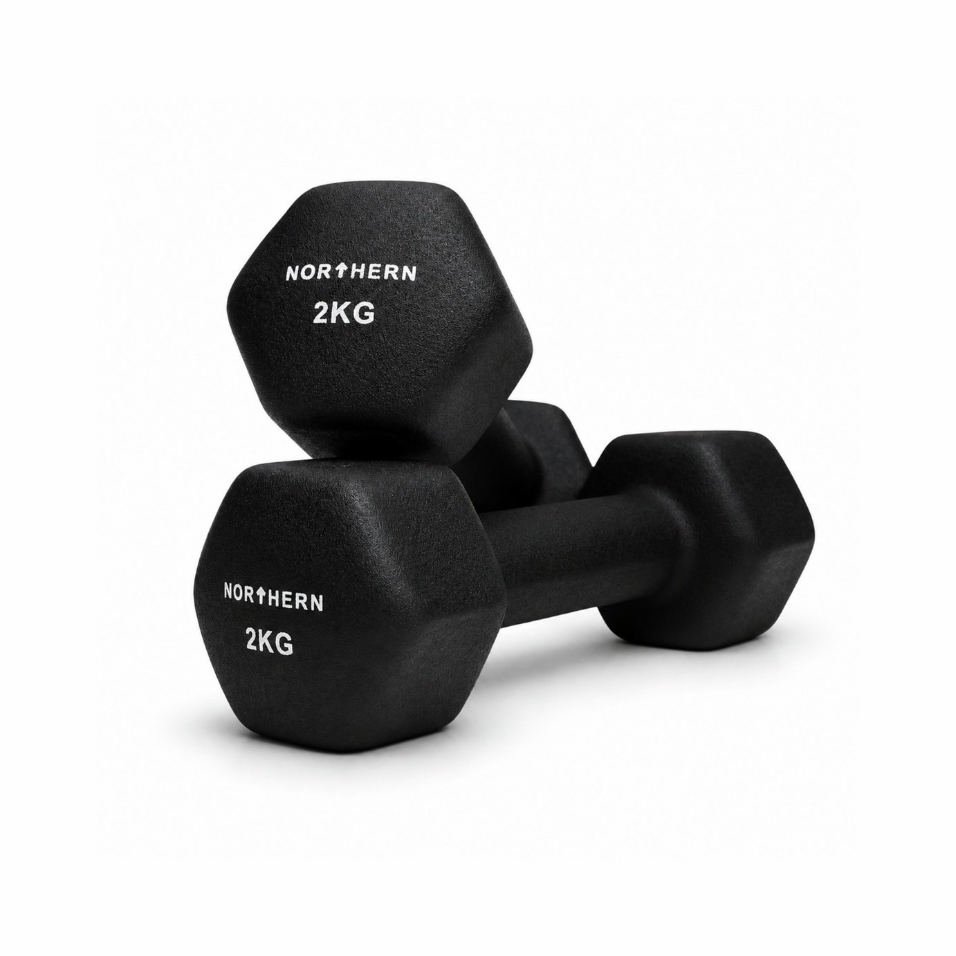 Northern Neoprene Hex Dumbbells - 2 x 2 kg