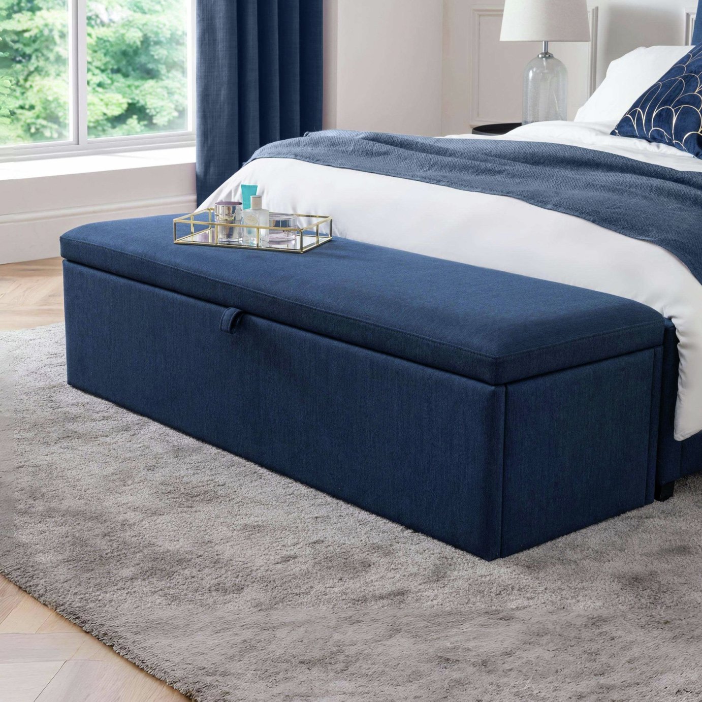 Julian Bowen Sorrento Blanket Box - Blue
