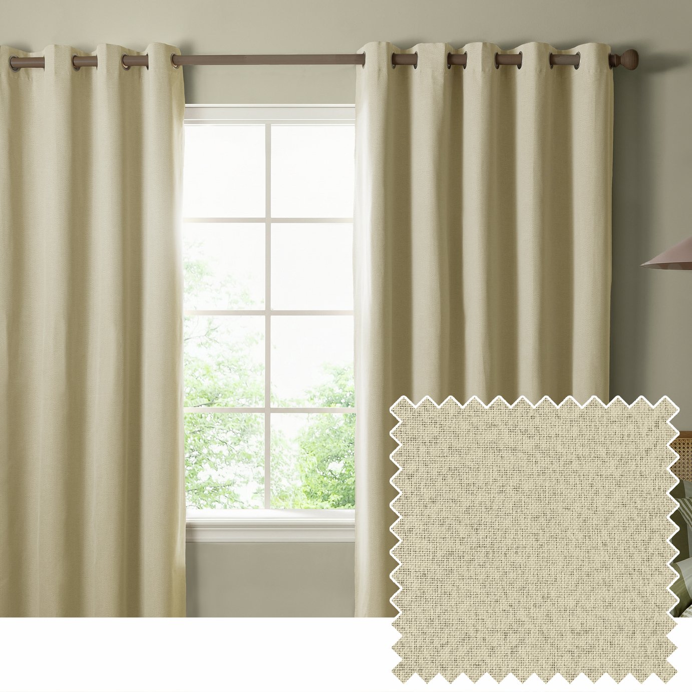 Furn Ultimate Blackout Eyelet Curtains