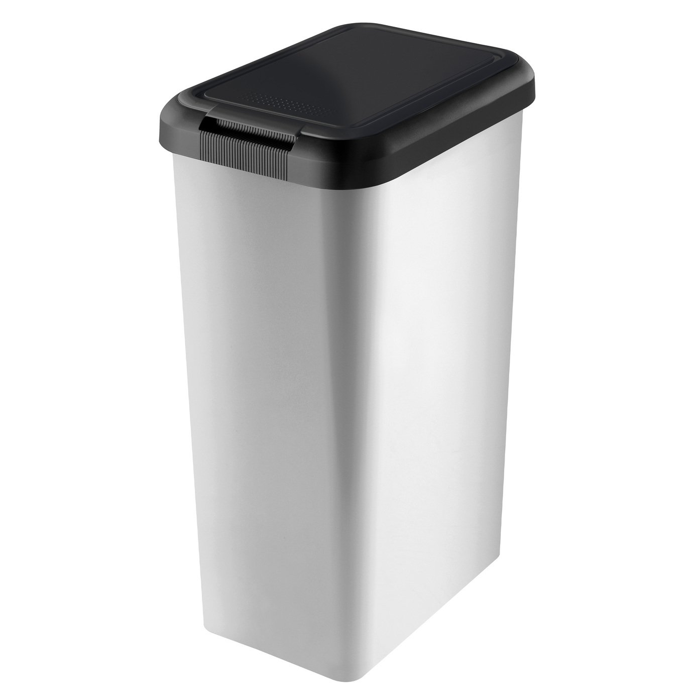 Moda 45 Litre Dual Swing Bin - Silver
