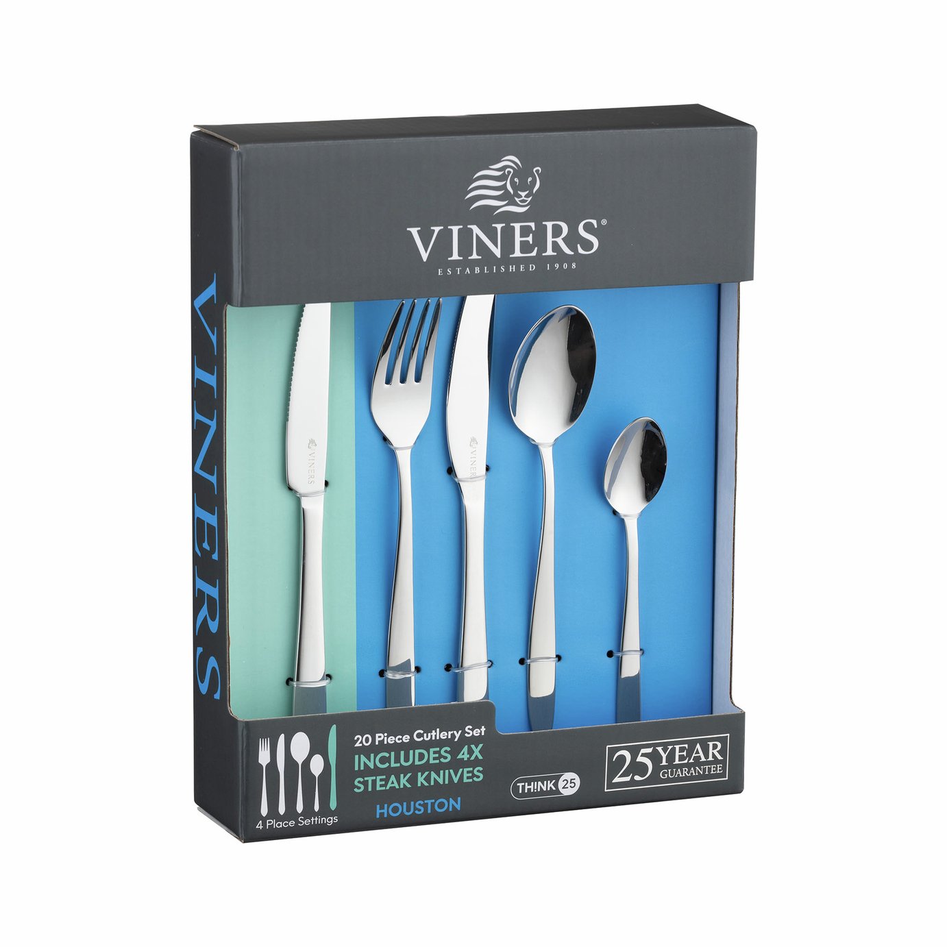 Viners Houston 20 Piece Stainless Steel Cutlery Set