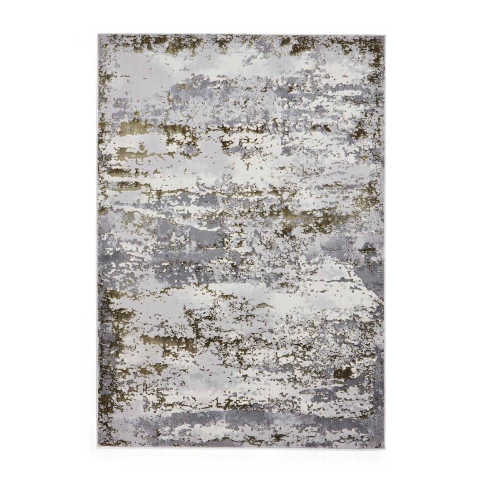 Mega Flooring Gold Modern Abstract Rug - 160 x 230cm