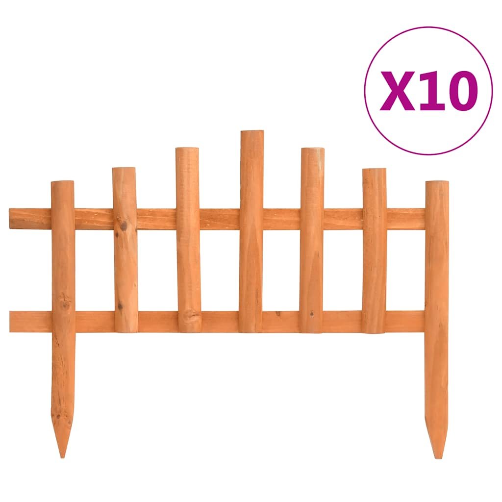 Walplus Pack of 10 Firwood Lawn Edgings - 44 x 35 cm - Orange Finish