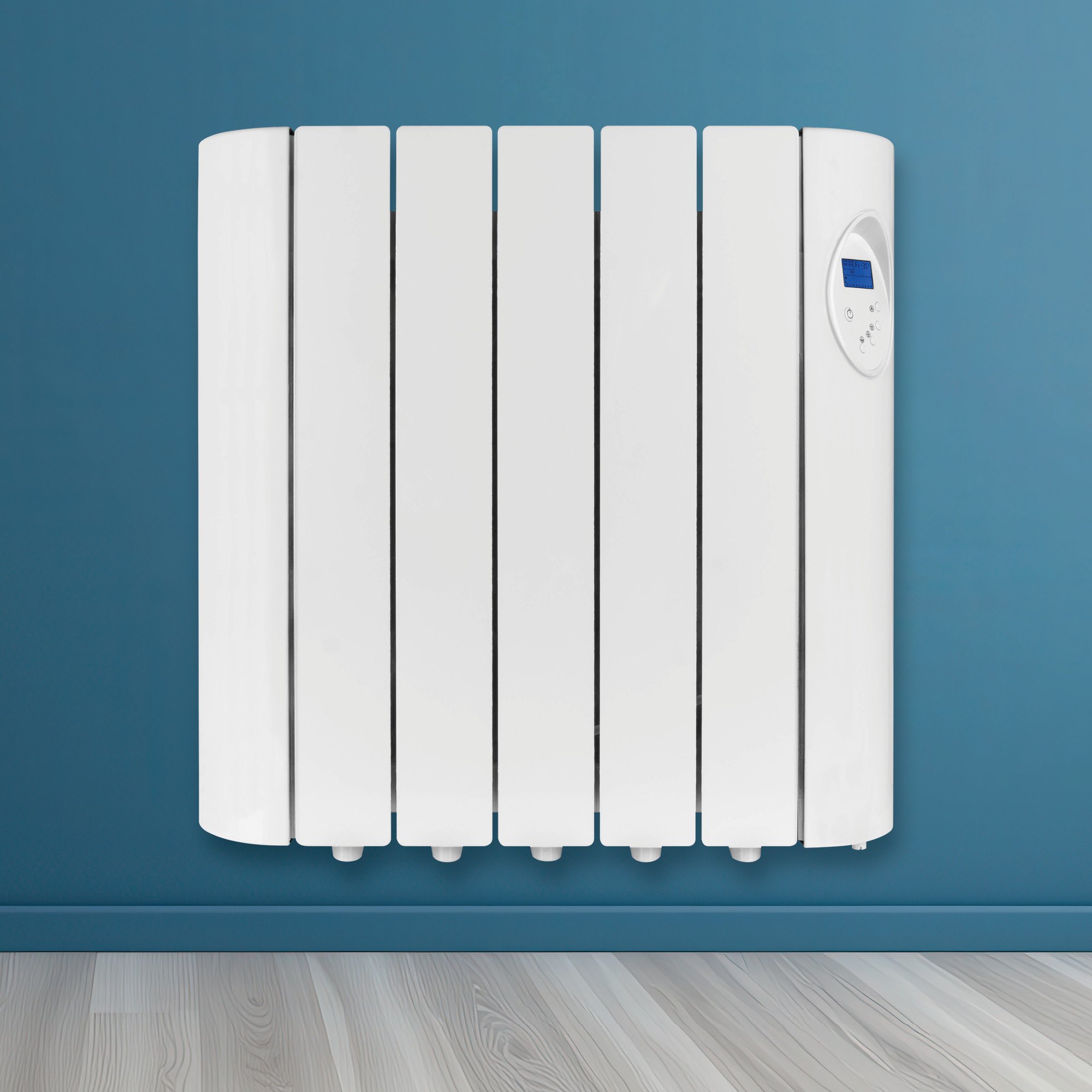 Futura 900W Wall Mounted Oil-Filled Electric Radiator 57cm - White