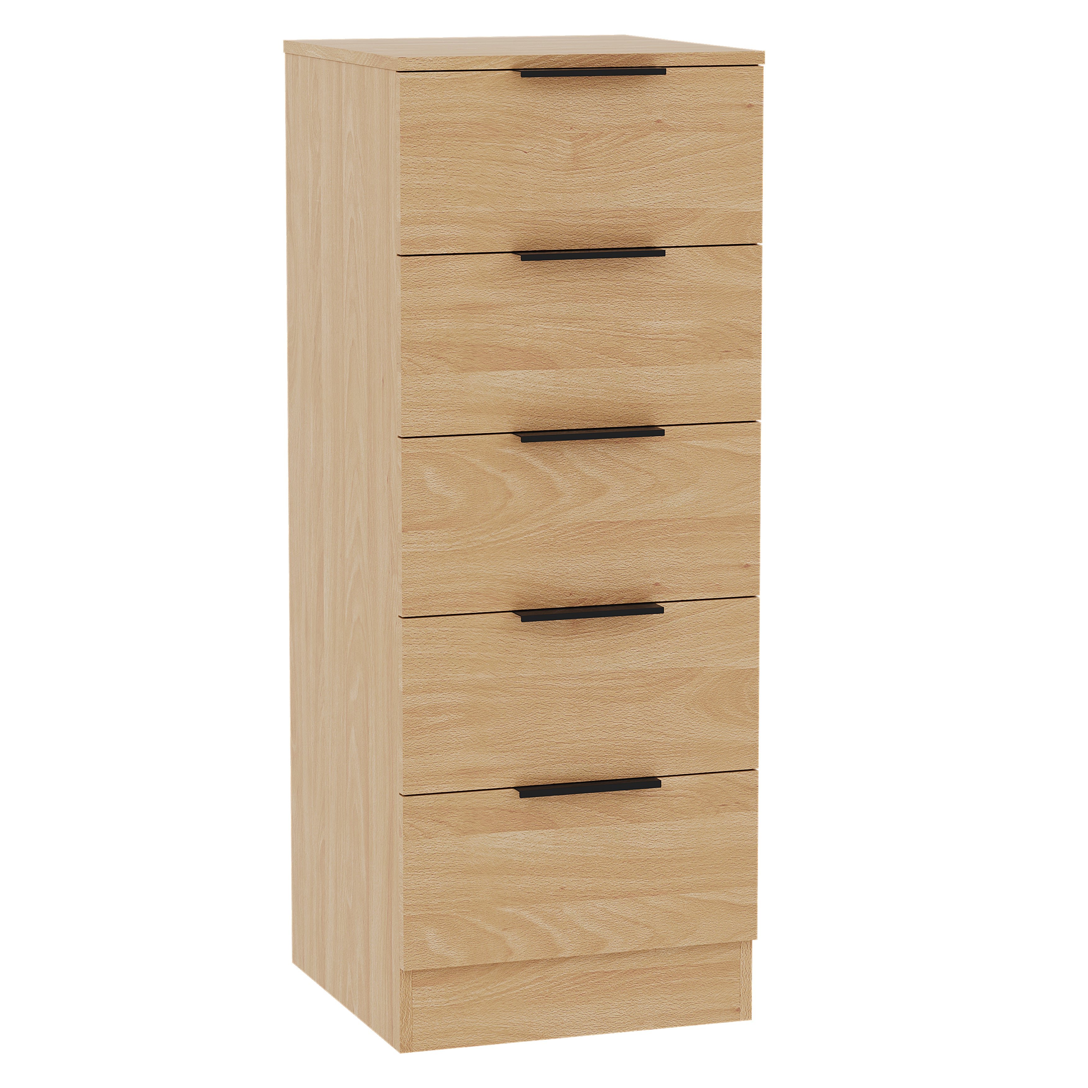 Vida Designs Trega 5 Drawer Narrow Chest - Pine
