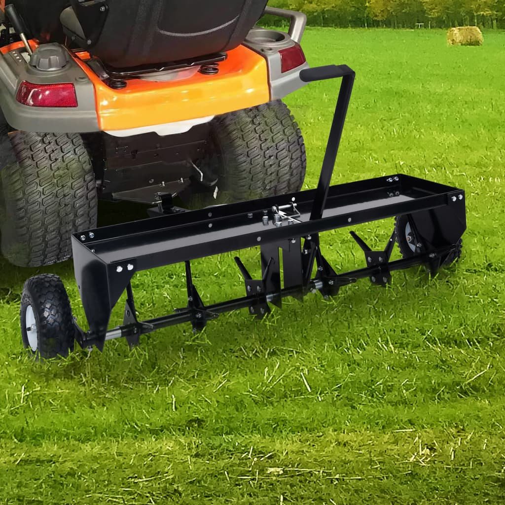 Walplus Steel Lawn Aerator for Ride-on Mower - 102 cm
