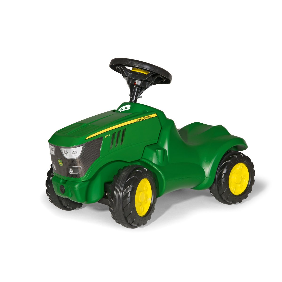 Rolly Toys John Deere 6150R Mini Ride-On Tractor with Opening Bonnet - Green
