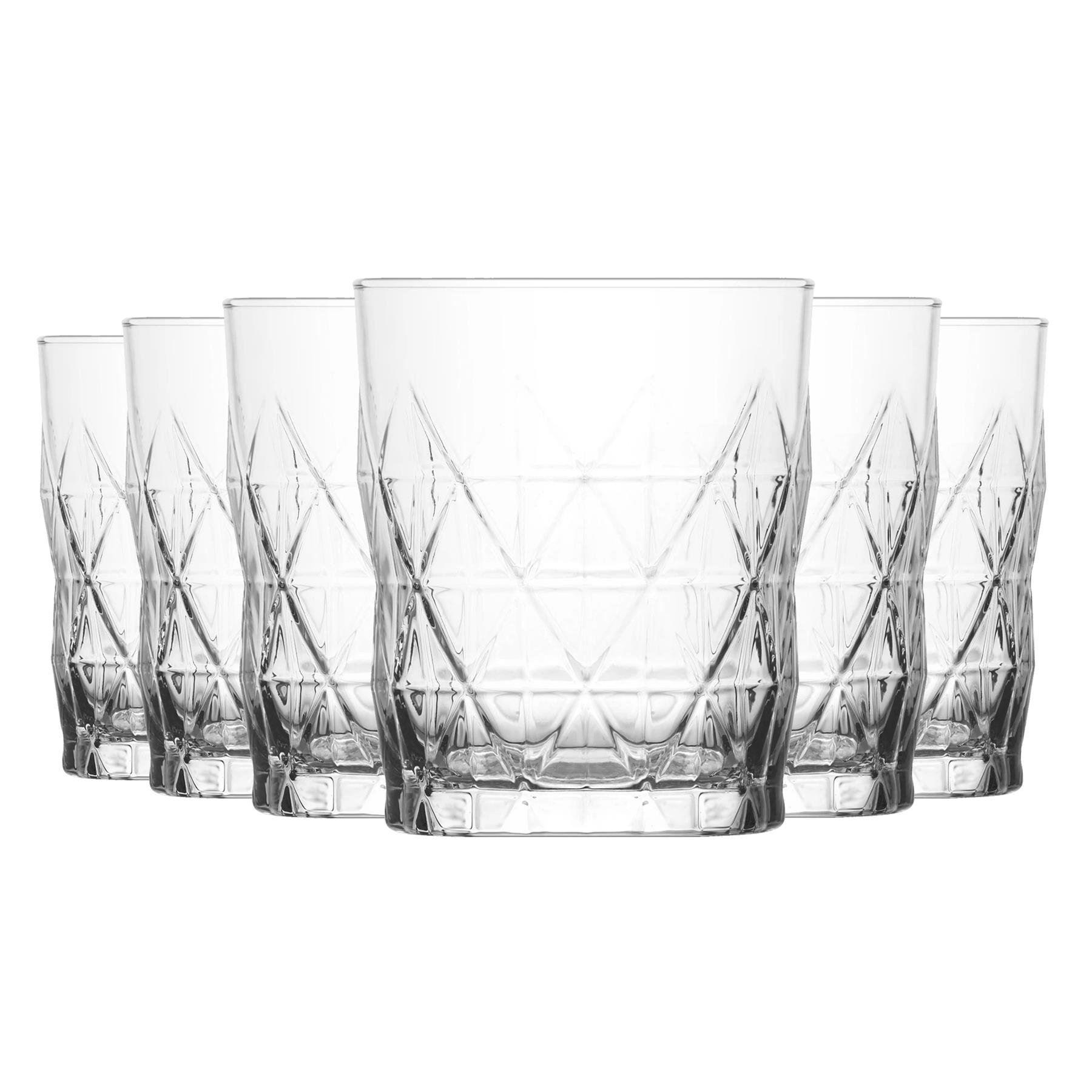 LAV Keops Whisky Glasses - 345ml - Clear - Pack of 12