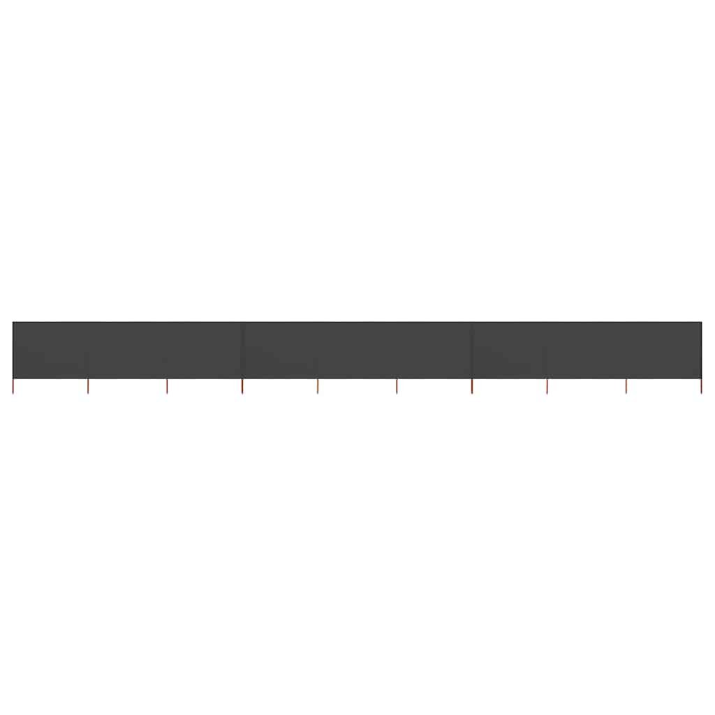 Walplus 9-Panel Non-Woven Fabric Wind Screen - Anthracite - 1200 x 160 cm