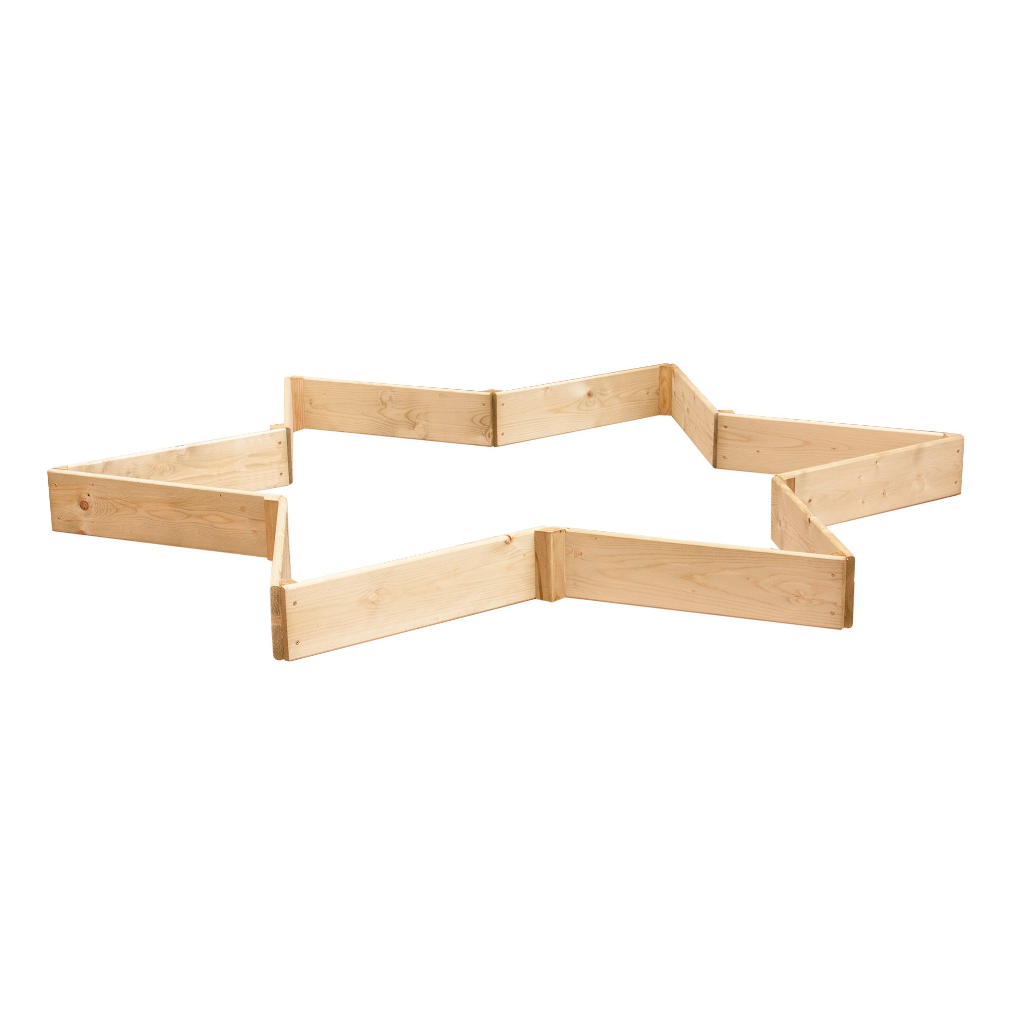 Greena Star Shaped Raised Bed 60cm each side, 15cm High