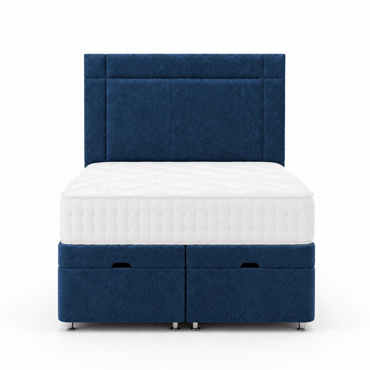 Comfy Deluxe  Jasper   4ft Small Double  End Lift Ottoman Bed Set - Blue