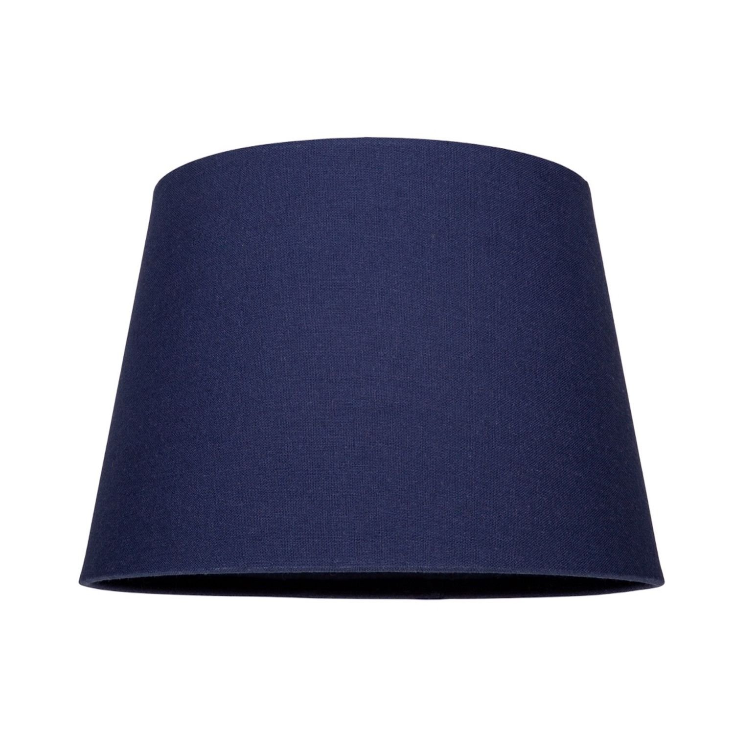 Happy Homewares Midnight Blue Linen Drum Lampshade - 20cm