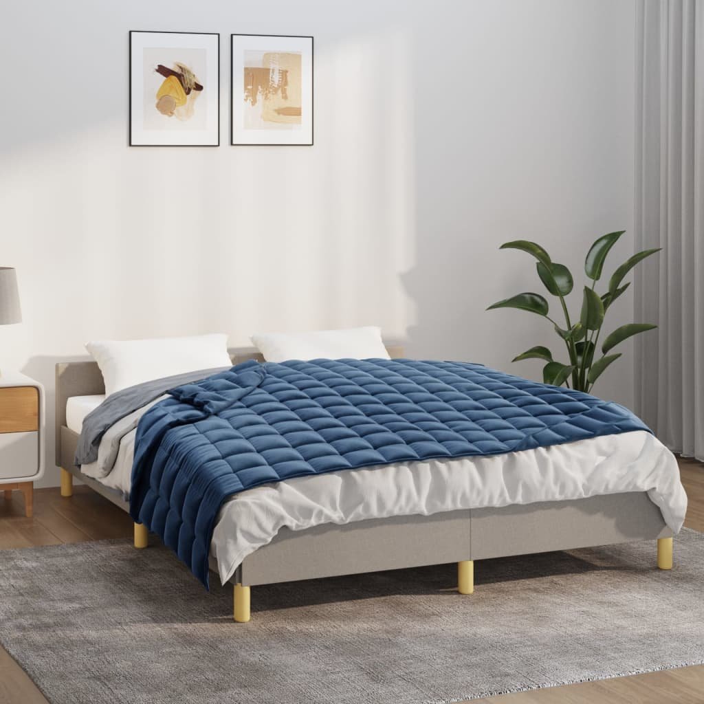 Walplus 6 kg Polyester Weighted Blanket - Blue - 137 x 200 cm