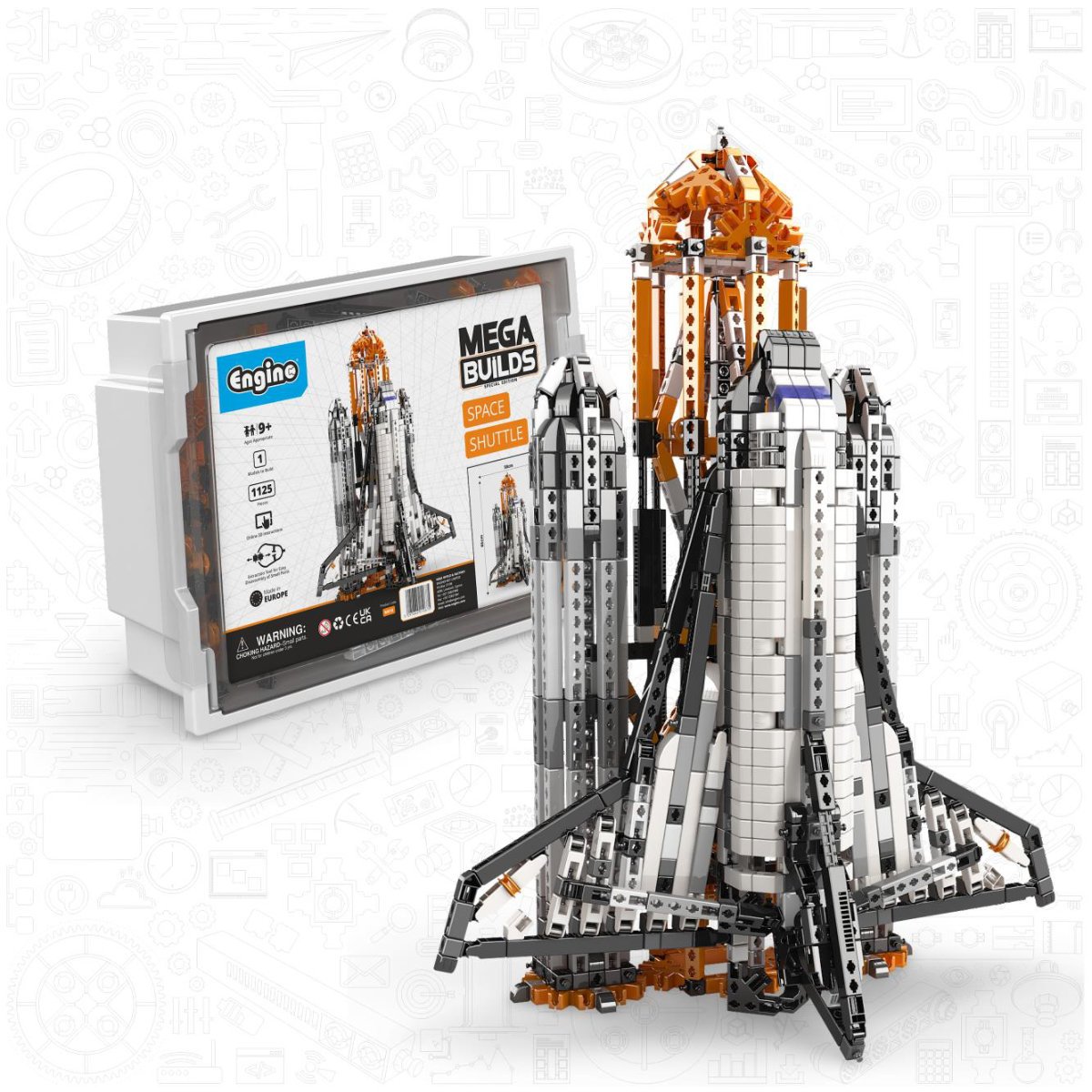 Engino Mega Builds Challenger Space Shuttle Construction Set
