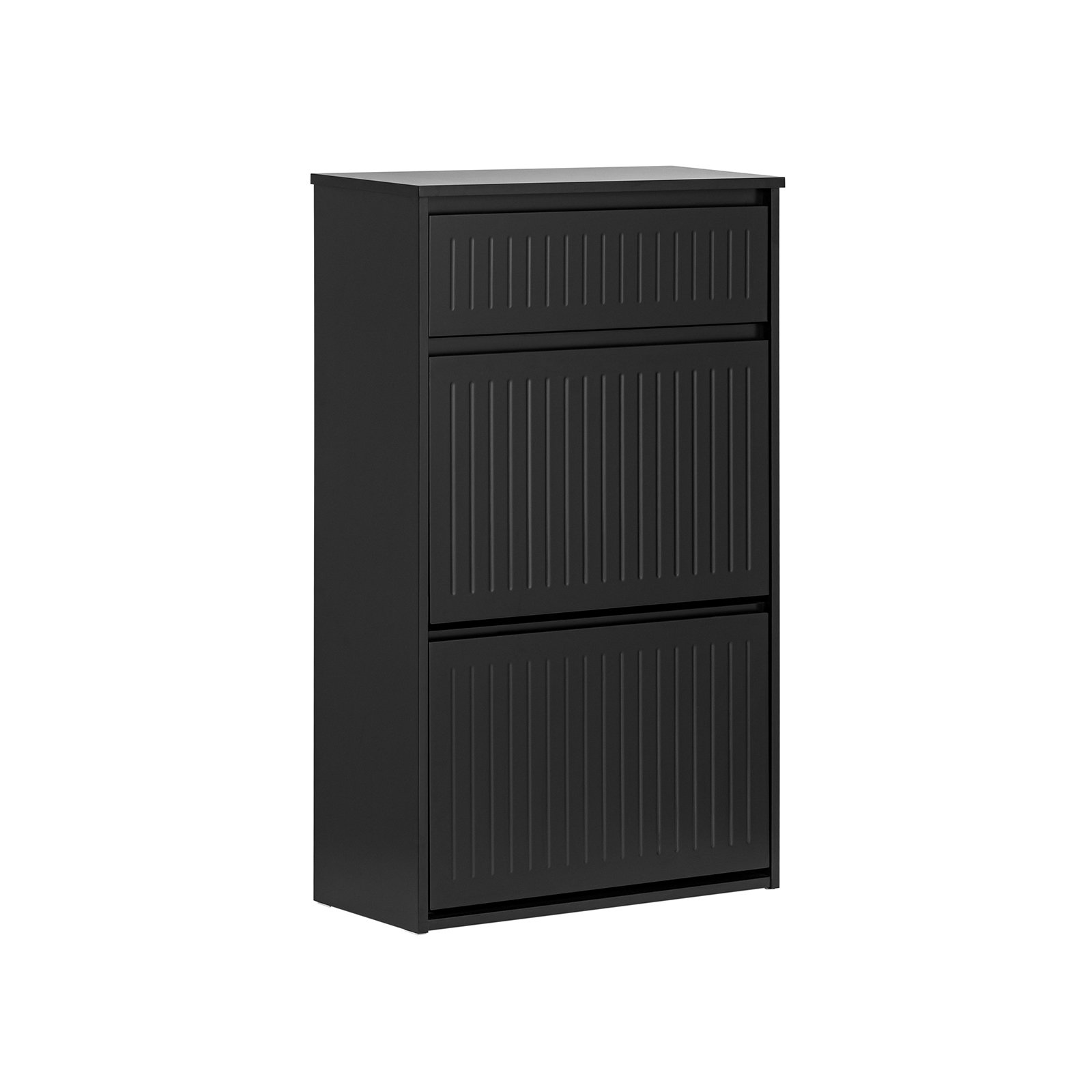 SoBuy 2 Flip Door 1 Pull-out Drawer Hallway Storage Shoe Cabinet - Black