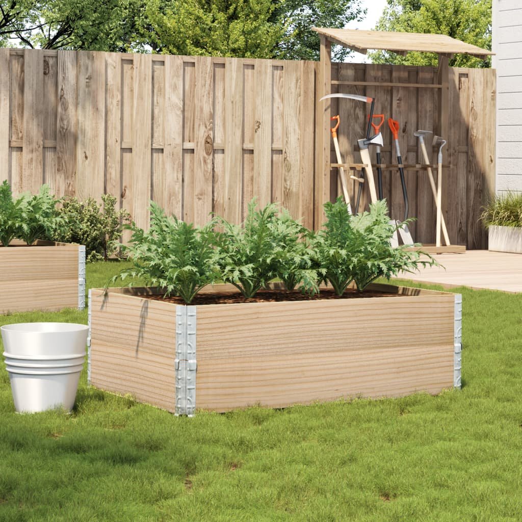 Walplus Wood Garden Planter - 120 x 80 x 41 cm