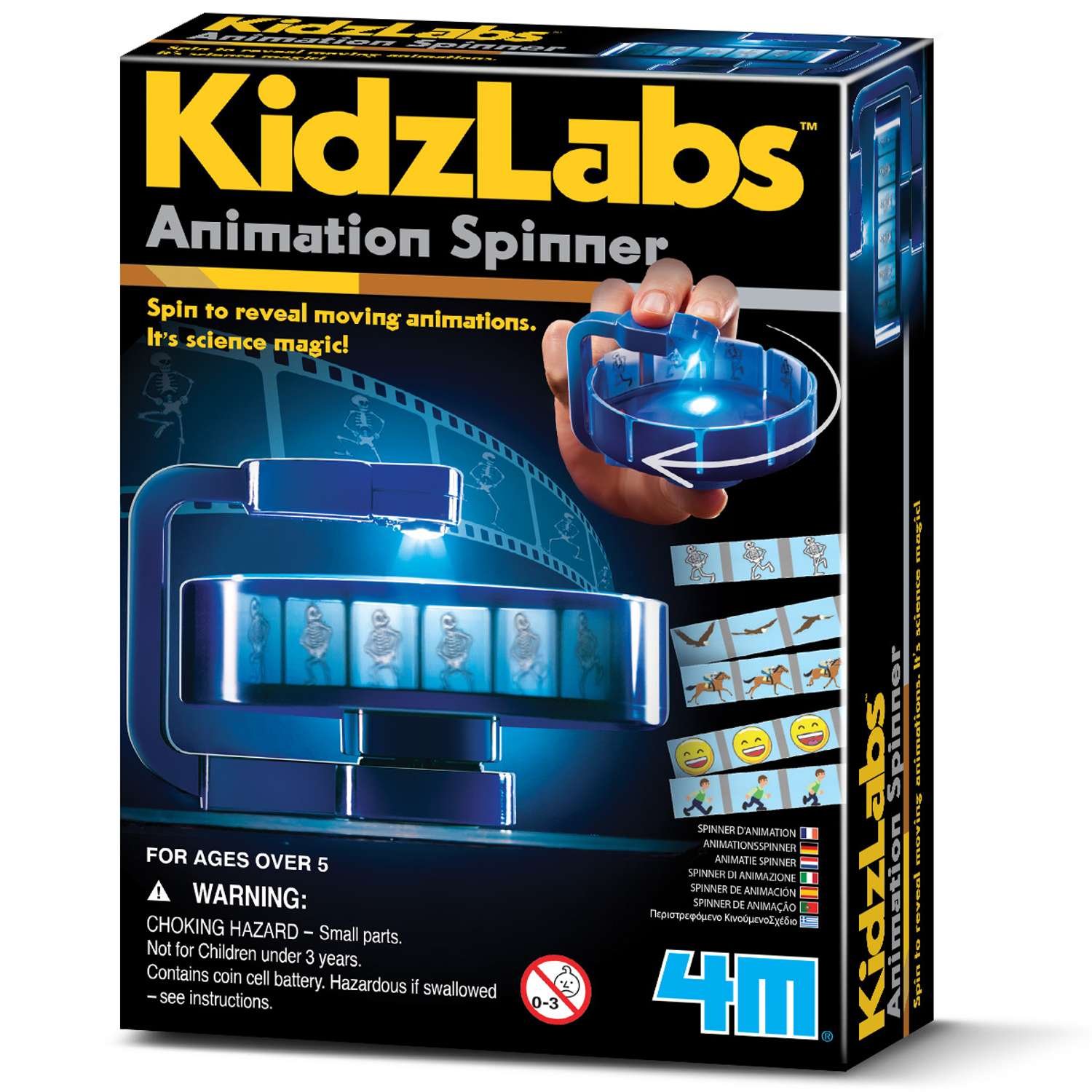 4M Kidzlabs Animation Fidget Spinner - 5 Years +