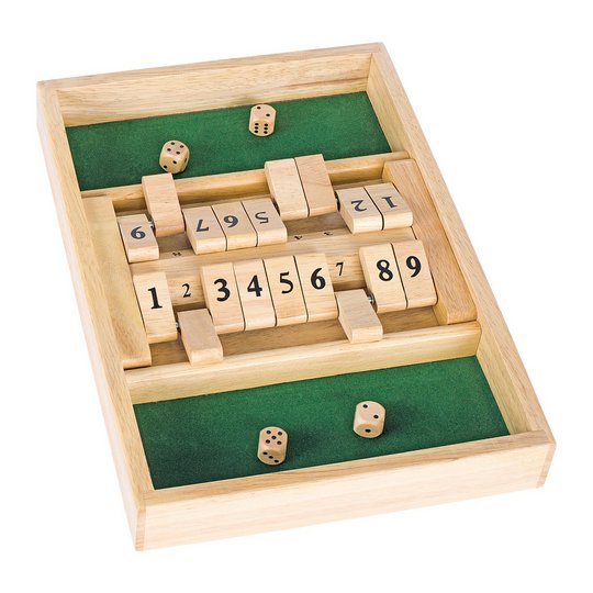 Goki Wooden Double Shut the Box Number Game