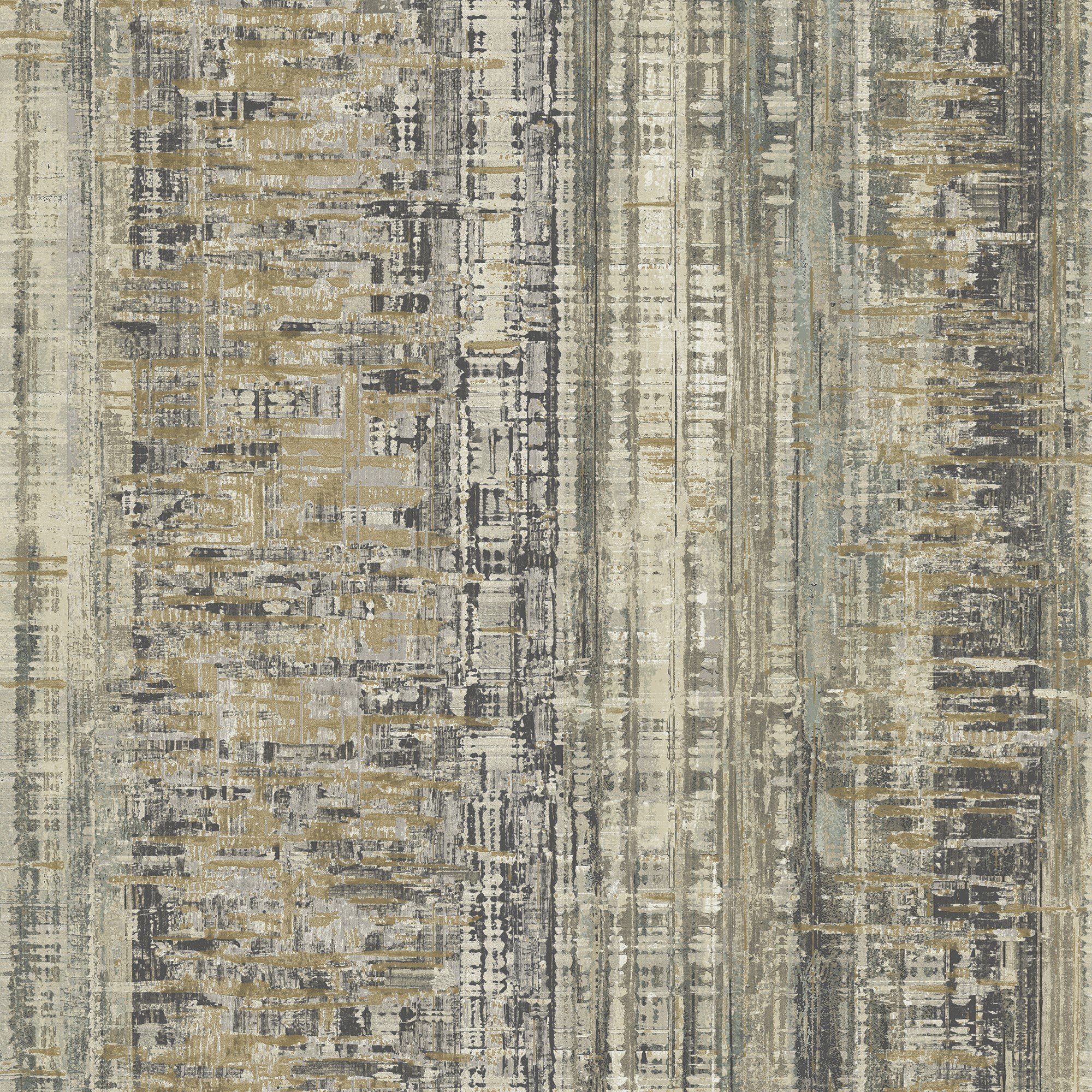 Grandeco Armana Textured Vertical Stone Effect Wallpaper - Black