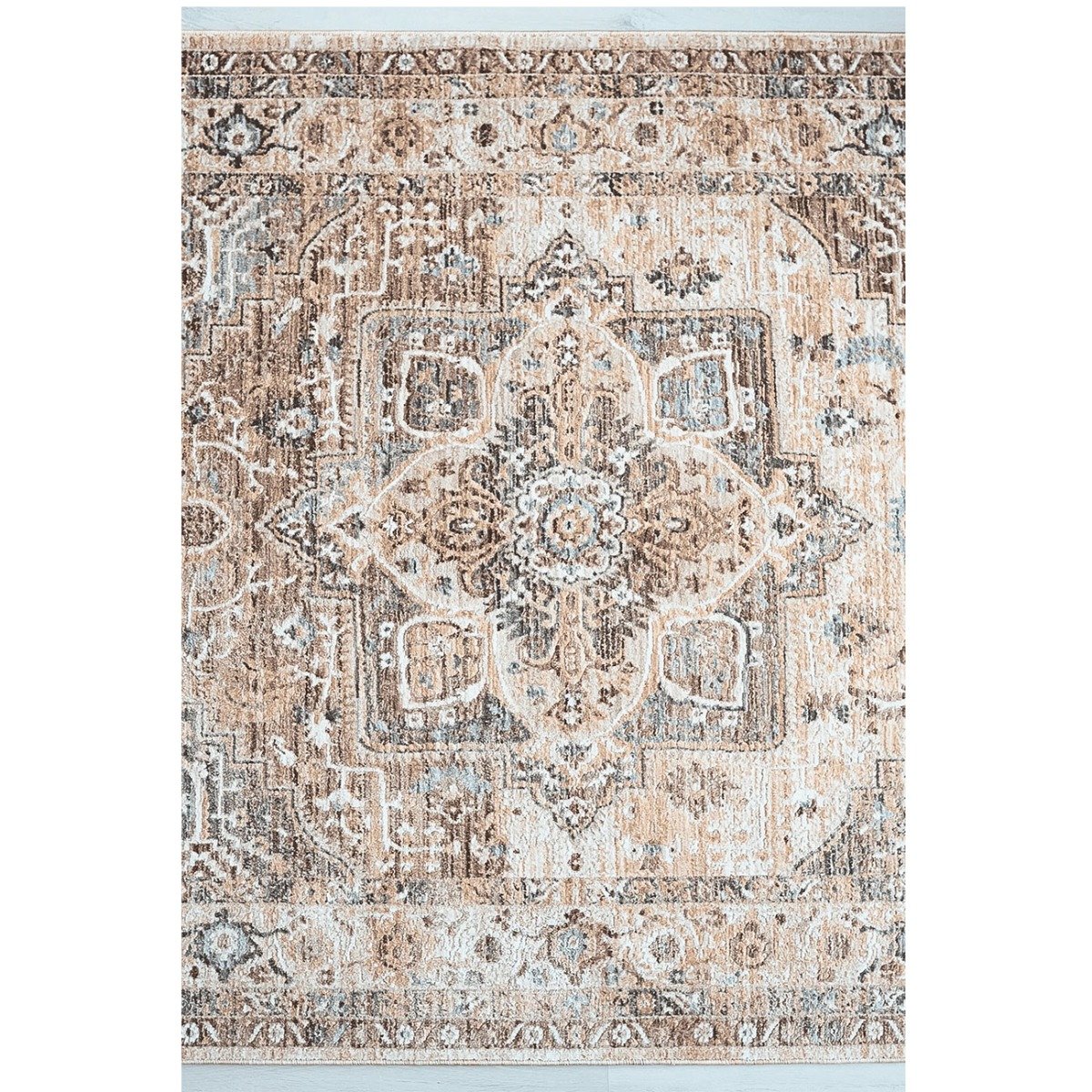 Mega Flooring Beige Traditional Abstract Rug - 160 x 230cm