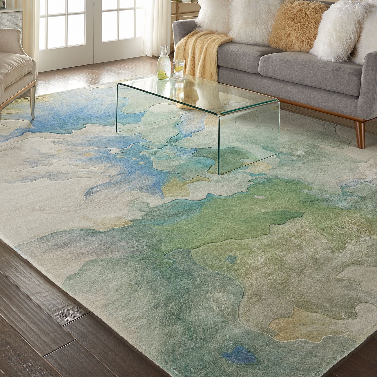 Mega Flooring Multi Handmade Abstract Rug - 236 x 297cm
